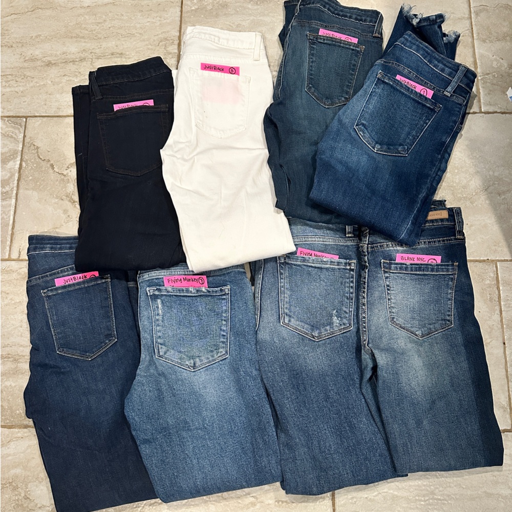 8 Pairs of JustBlack, Flying Monkey and BlankNYC jeans - ALL or SEPARATE